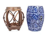 Two Chinese Garden Stools