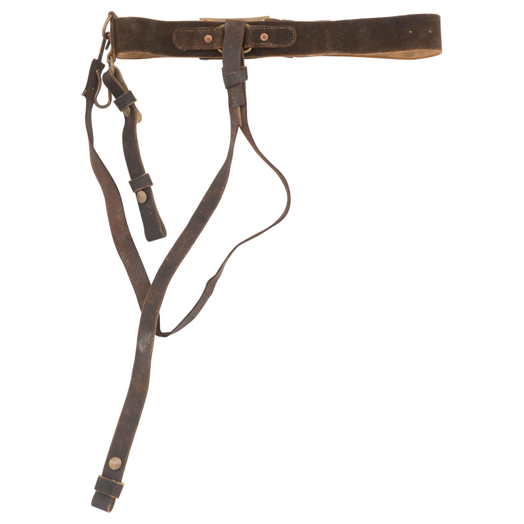 US Pattern 1851 Blackened Buff Sword Belt with Plate