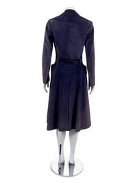 One Halston Suede Coat and One Teal Traina Coat, 1970s — Sold to benefit the Art Acquisition Fund at the Indianapolis Museum of Art at Newfield.