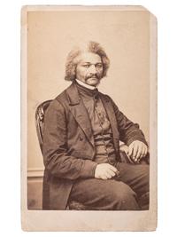 [DOUGLASS, Frederick (1818-1895)]. FASSETT, Samuel Montague, photographer. CDV of Douglass. Chicago, IL: [late February 1864].