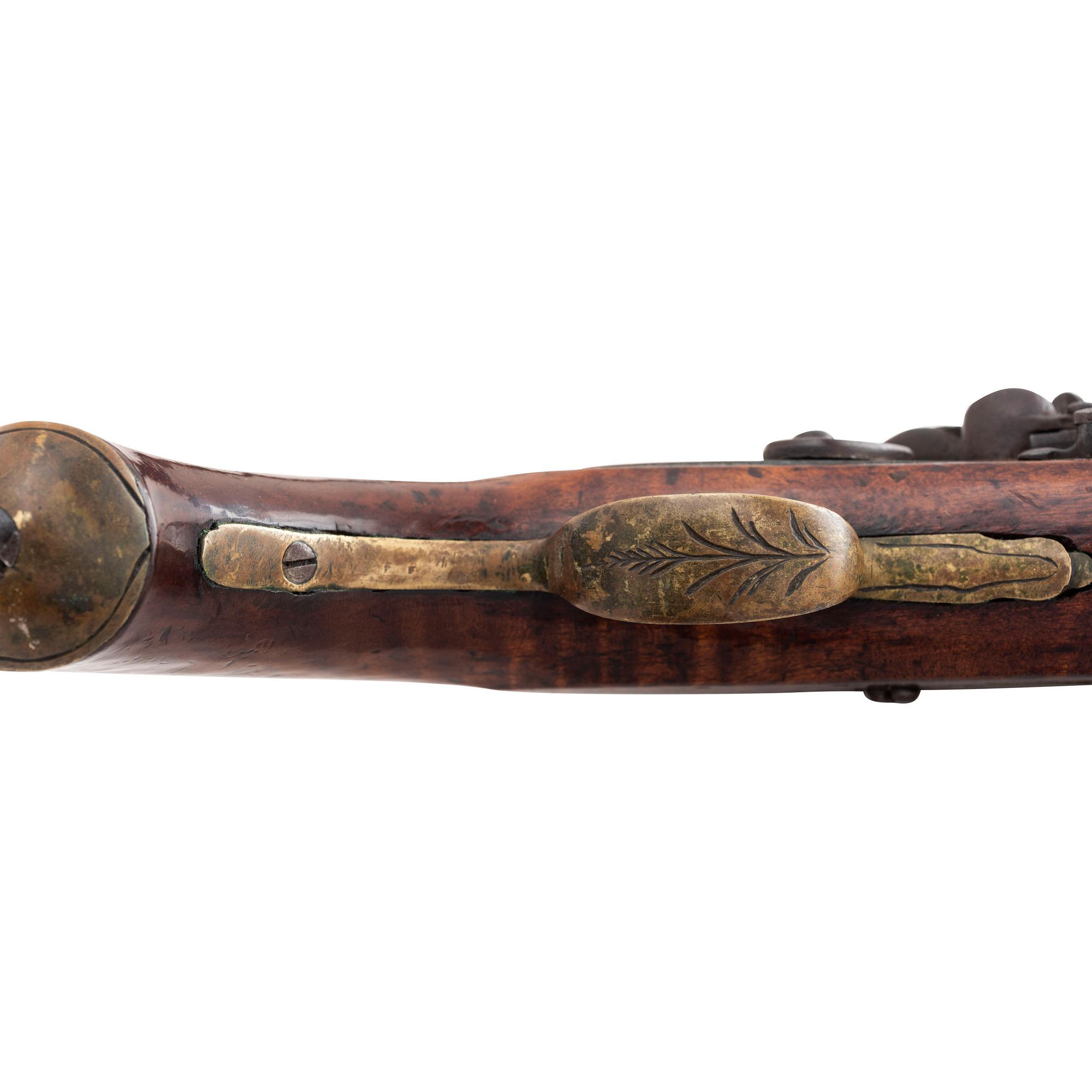 British Board of Ordnance Marked Brass Barreled Flintlock Trade Pistol by Sharpe