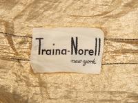 Traina-Norell, Gold Lamé Strapless Gown