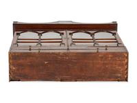 A Federal Inlaid Mahogany Lady's Writing Desk-and-Bookcase