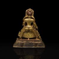 A Sino-Tibetan or Mongolian gilt bronze wrathful deity 中原或藏传或蒙古怒像铜鎏金造像 18th century ????