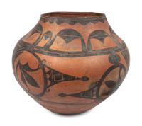Zia Redware Trios Pottery Jar
