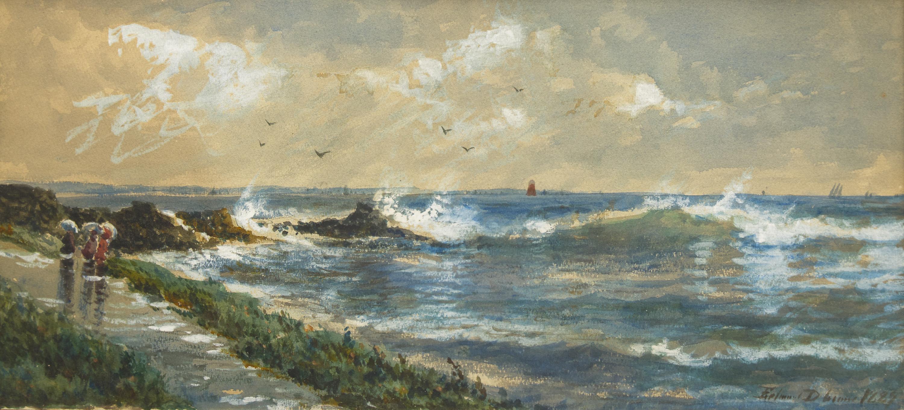 Edmund Darch Lewis (American, 1835–1910) — A Shore Scene , 1889