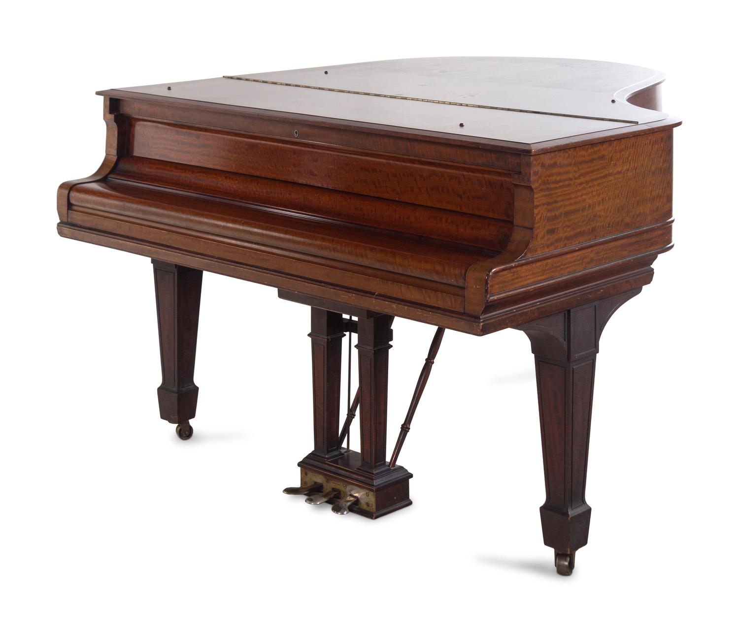A Steinway & Sons Mahogany Grand Piano