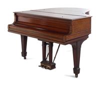 A Steinway & Sons Mahogany Grand Piano