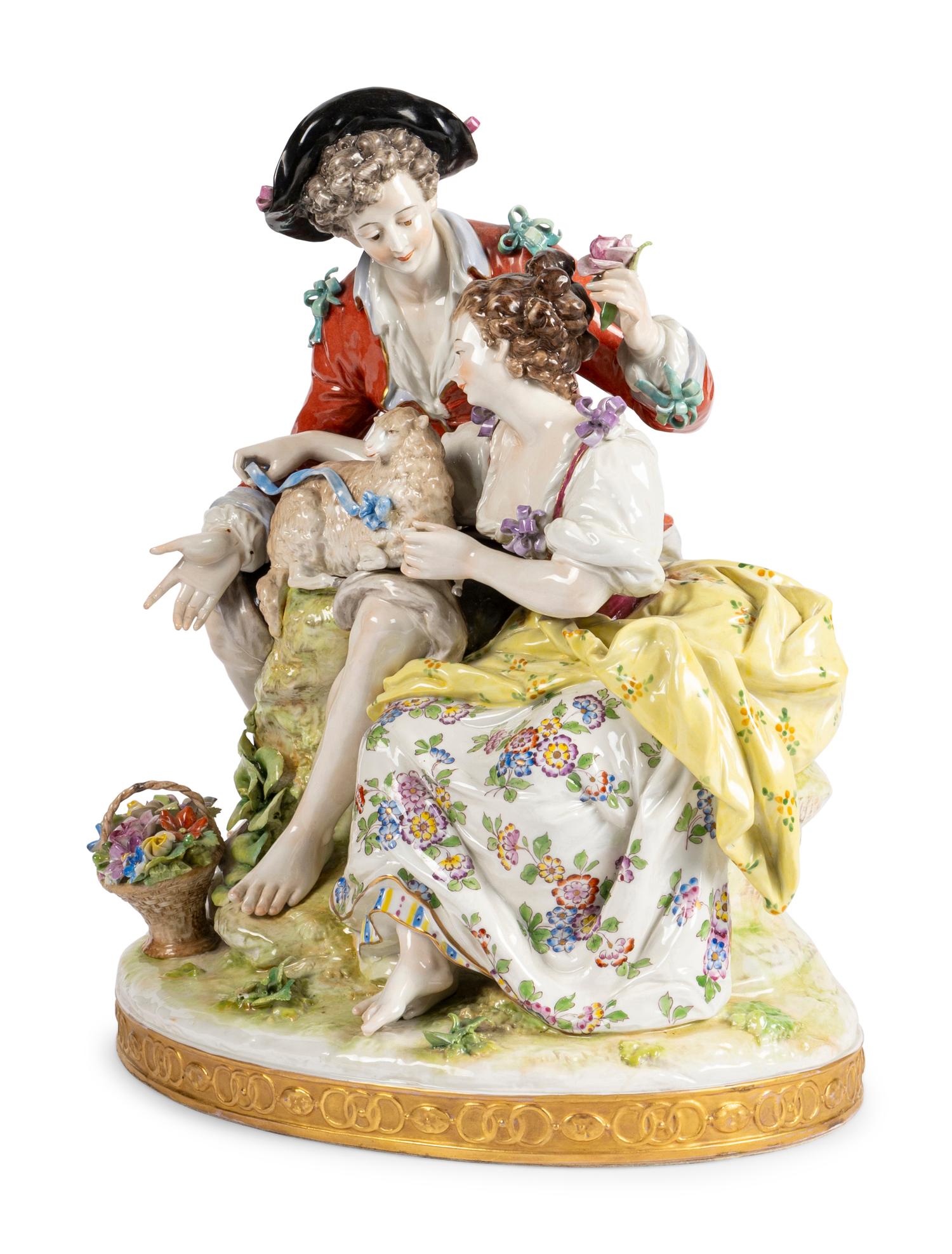 A German Porcelain Figural Group