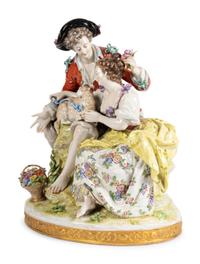 A German Porcelain Figural Group