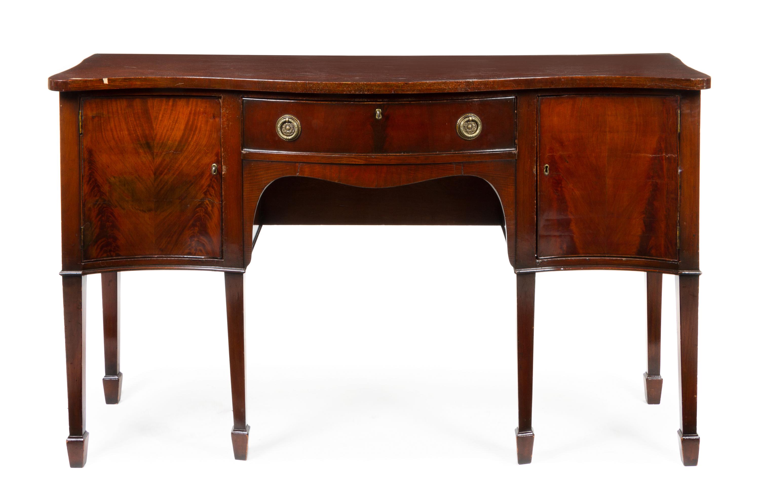 A Regency Style Mahogany Sideboard Height 35 x width 60 x depth 20 inches. — 19TH/20TH CENTURY