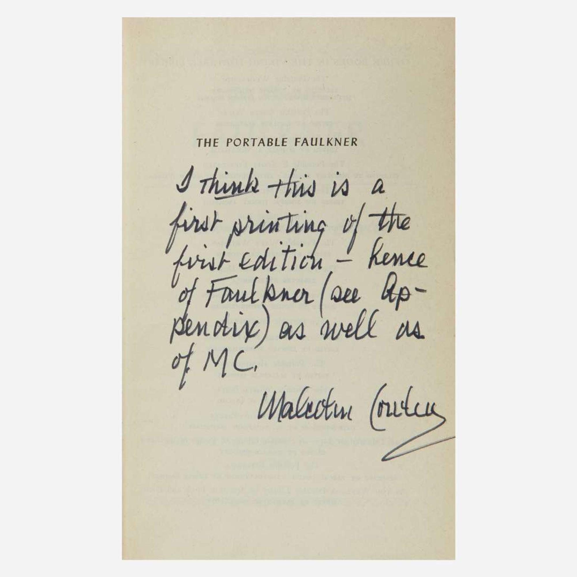 [Literature] [Faulkner, William] Group of 7 Works By or About William Faulkner