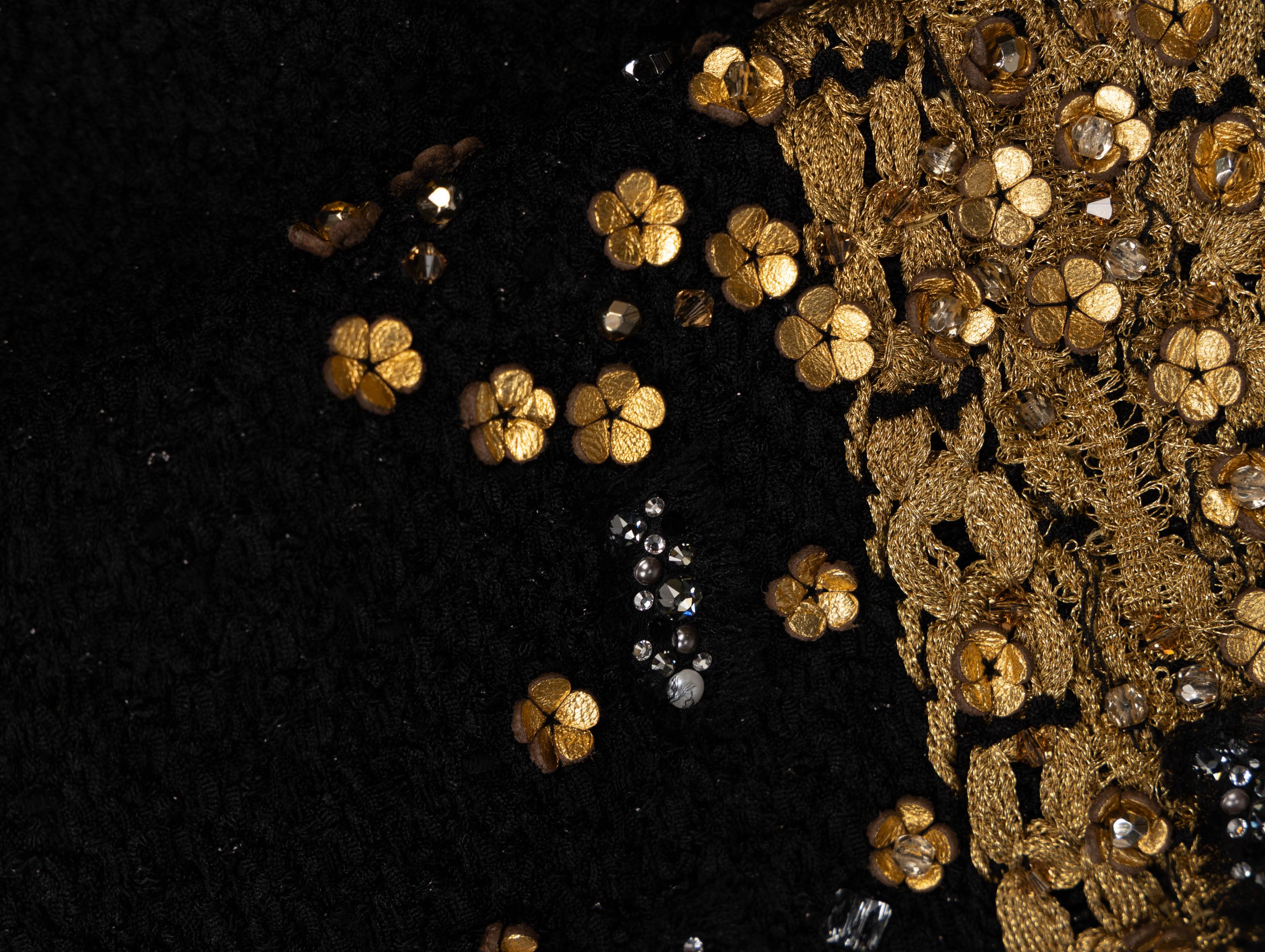 Chanel, Lesage Black & Gold Fantasy Tweed Jacket