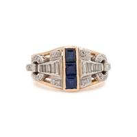 SAPPHIRE AND DIAMOND RING