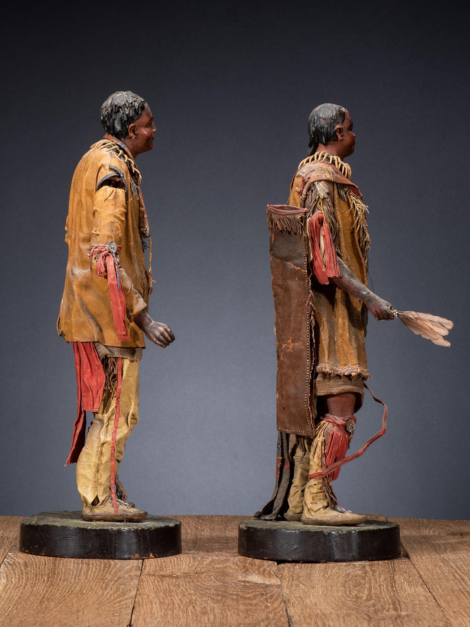 European Upper Missouri Wax Figures, Modeled After Karl Bodmer's Mandan