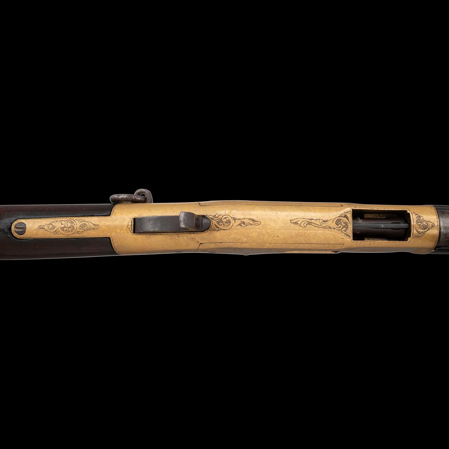 Engraved Winchester Model 1866 Saddle Ring Carbine Attributed to the Ulrich Brothers