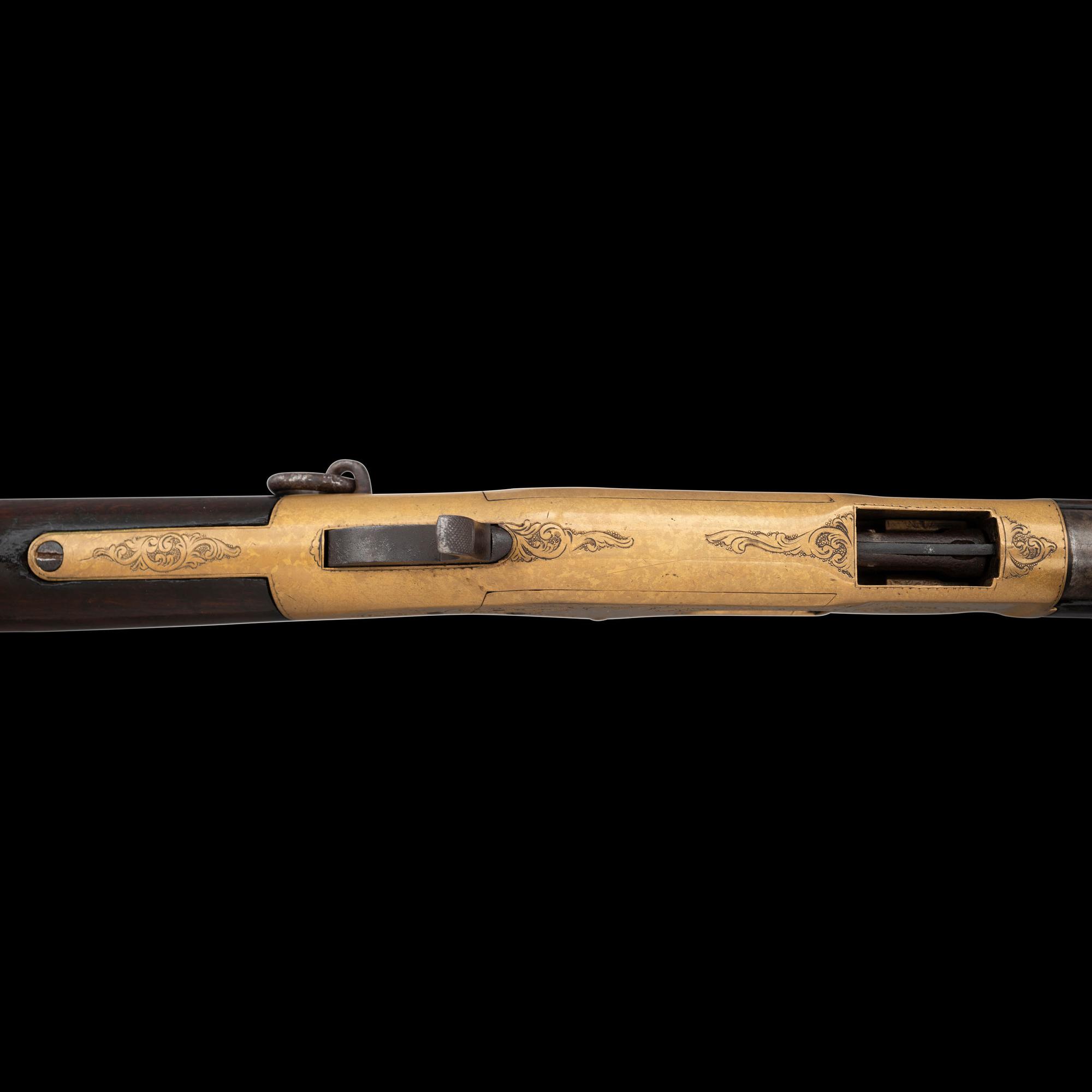 Engraved Winchester Model 1866 Saddle Ring Carbine Attributed to the Ulrich Brothers