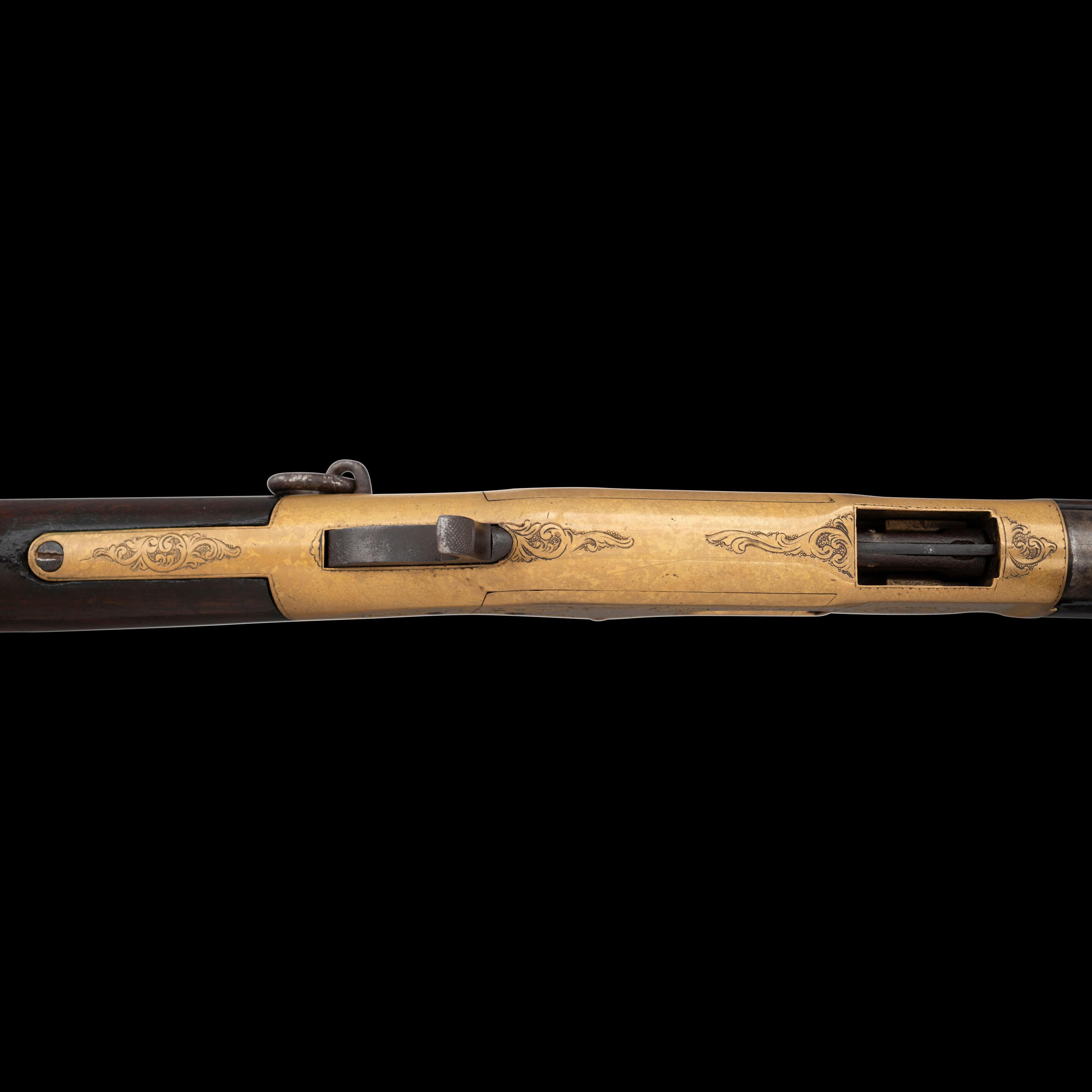 Engraved Winchester Model 1866 Saddle Ring Carbine Attributed to the Ulrich Brothers