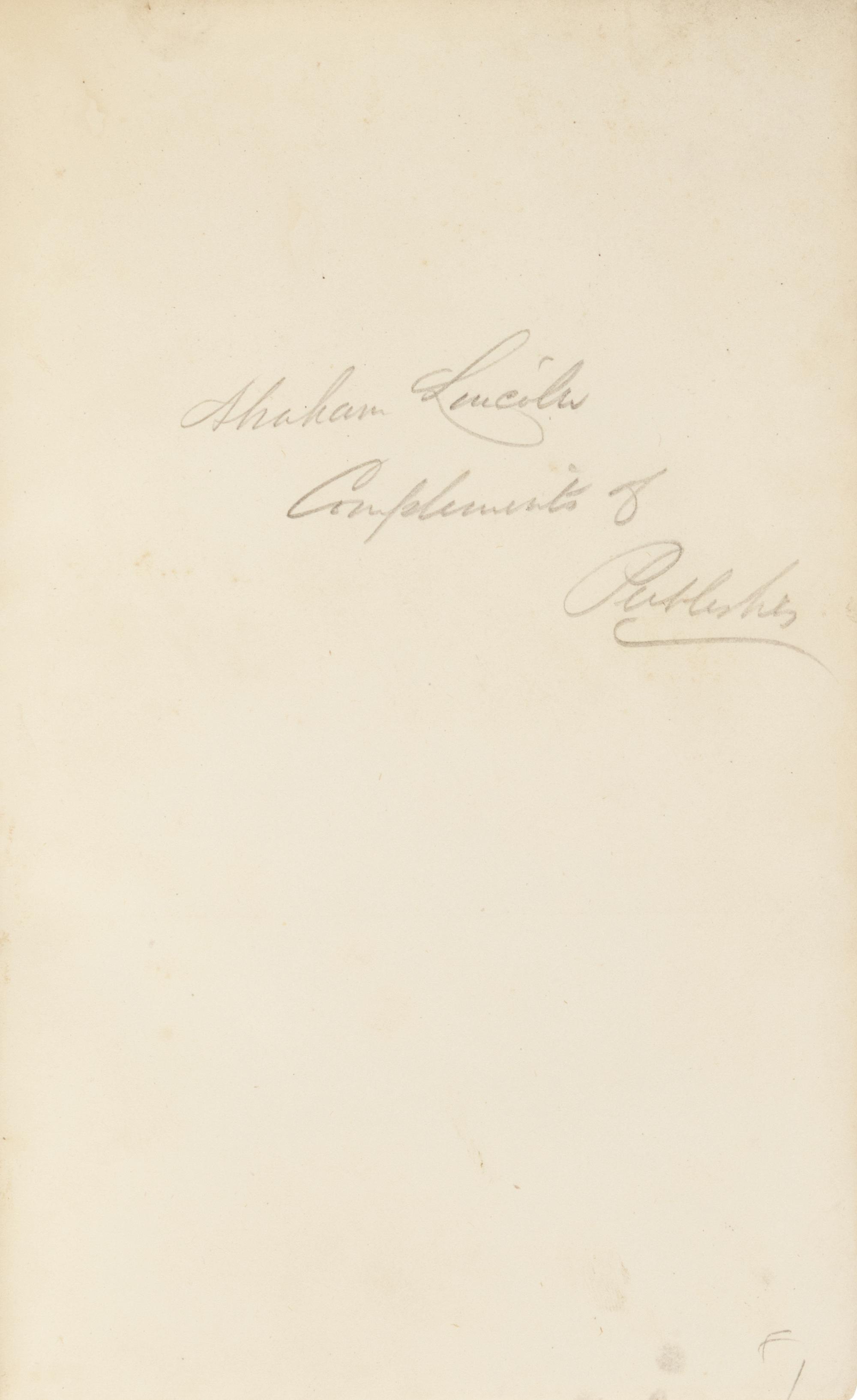 [LINCOLN, Abraham (1809-1865), his copy]. KEDDIE, William (1809-1877), editor. Cyclopaedia of Literary and Scientific Anecdote . Columbus: Follett, Foster and Company, 1859.