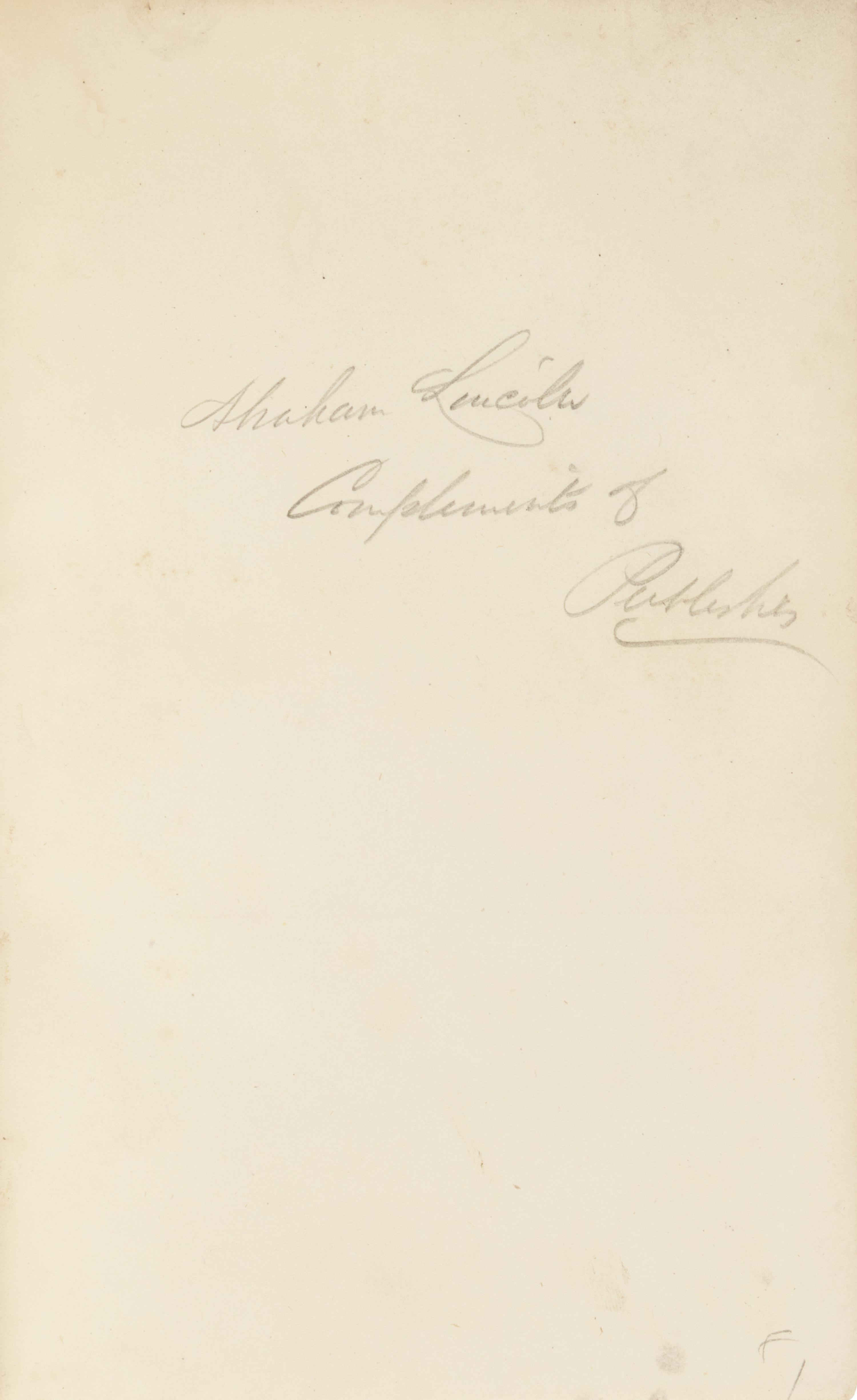 [LINCOLN, Abraham (1809-1865), his copy]. KEDDIE, William (1809-1877), editor. Cyclopaedia of Literary and Scientific Anecdote . Columbus: Follett, Foster and Company, 1859.