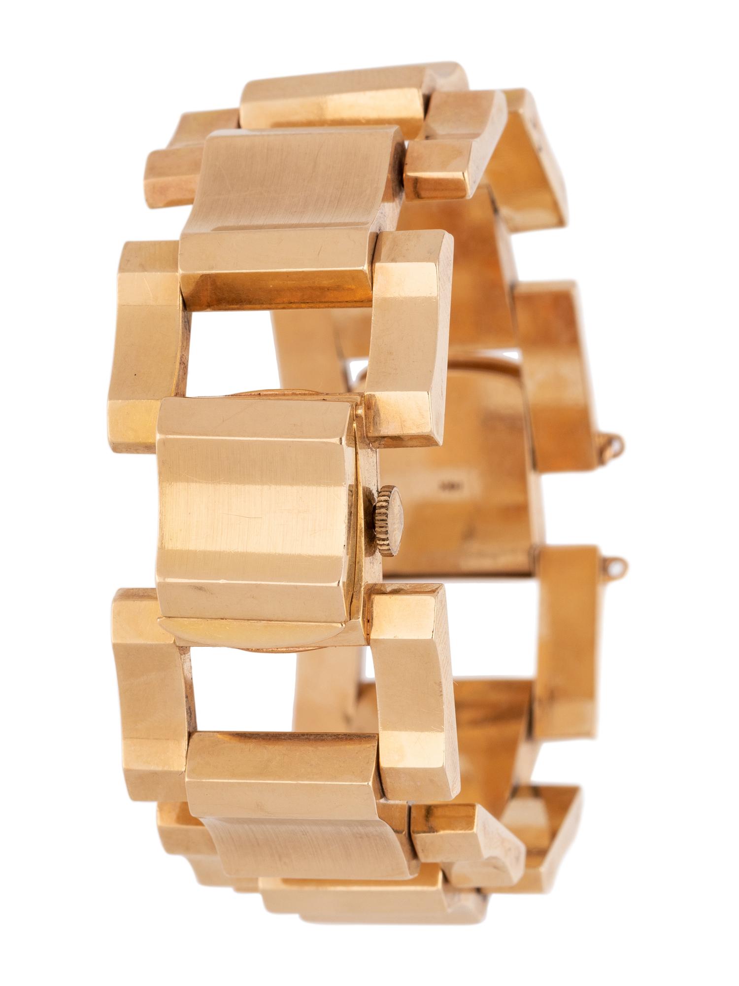 PERY, 14K YELLOW GOLD SURPRISE WRISTWATCH