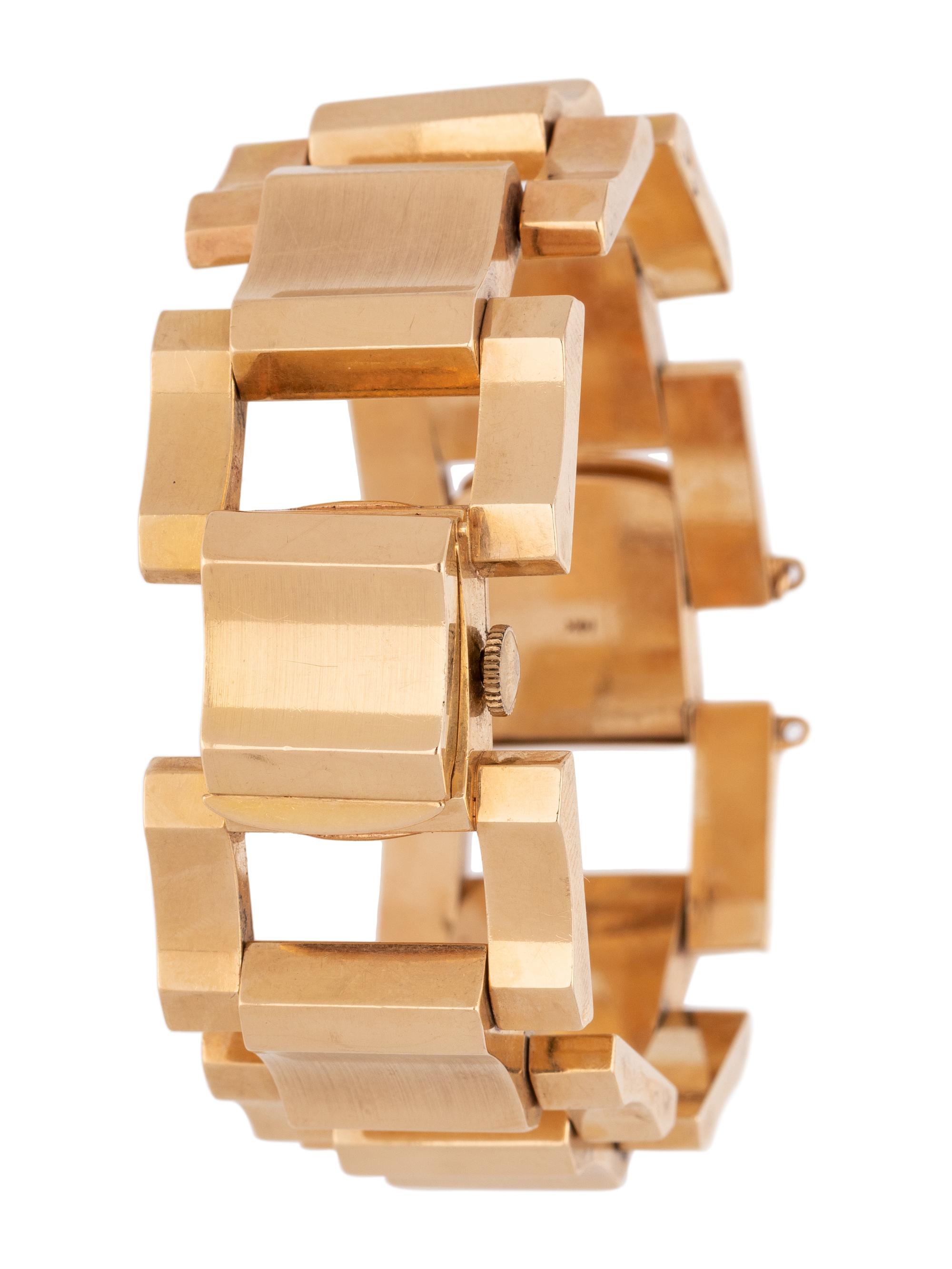 PERY, 14K YELLOW GOLD SURPRISE WRISTWATCH