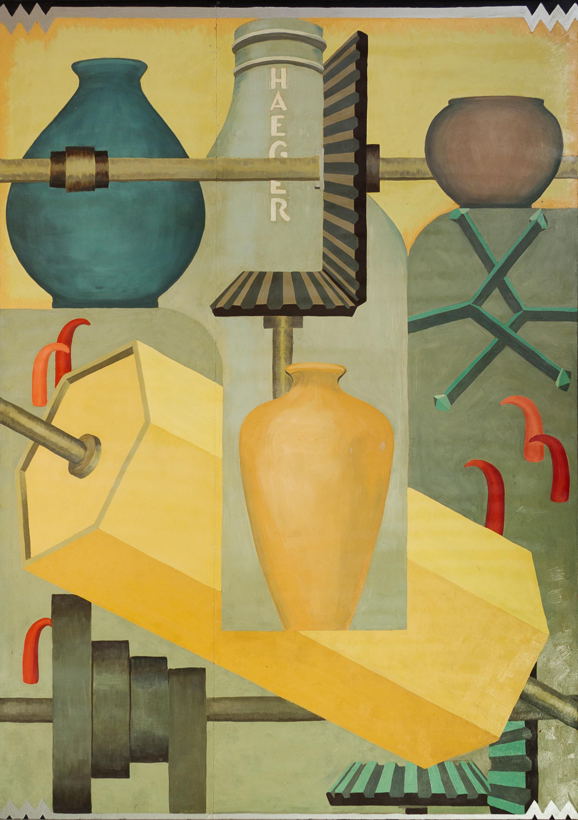 Attributed to V. L. Howard, (20th Century), Mural for 1934 World's Fair