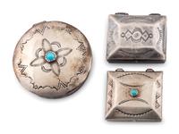 Navajo Silver Pill Boxes