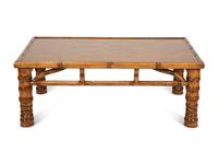 A Low Bamboo Coffee Table