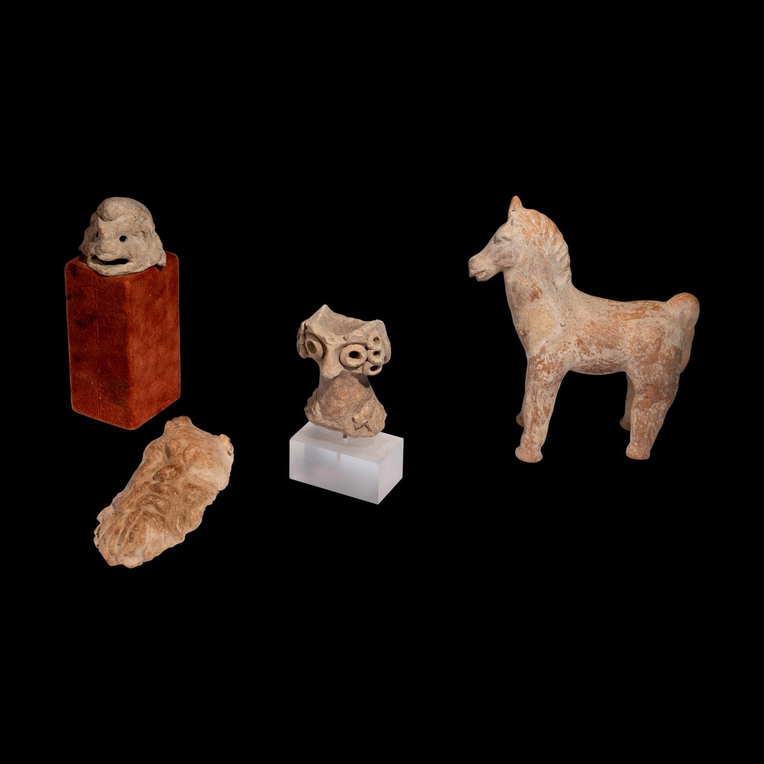 A Group of 4 Near Eastern and Greco-Roman Terracotta Objects