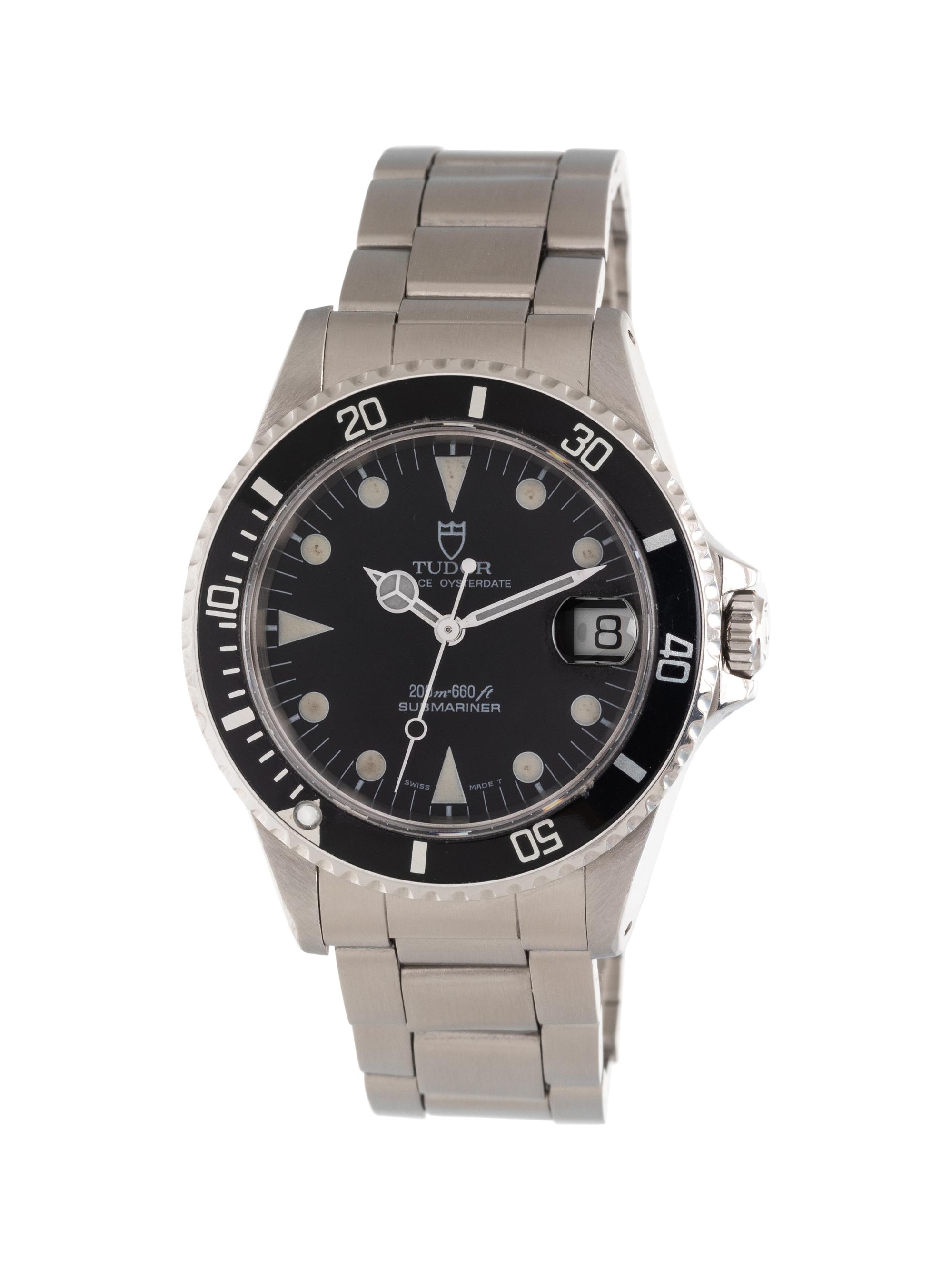 TUDOR, REF. 75090 STAINLESS STEEL 'PRINCE OYSTERDATE SUBMARINER' WRISTWATCH