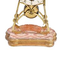 An English Brass Skeleton Clock