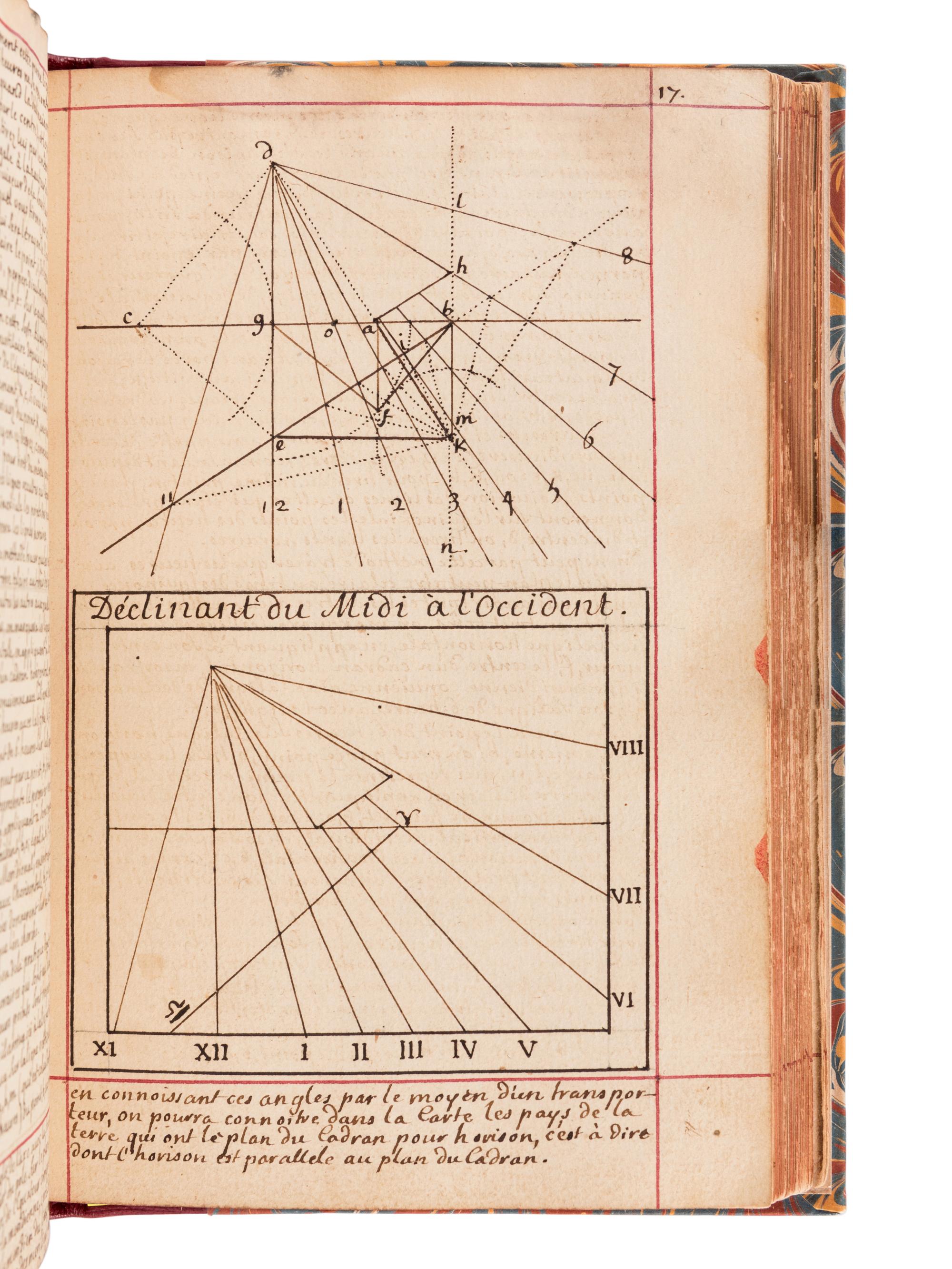[MANUSCRIPT - SUN DIALS]. "Traité De Gnomonique. Premiere partie [-Seconde partie] [-Troisieme Partie]." [Paris]: 1700.