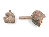 (MADE HA PROPERTY) Two Chinese Wood Carving Fragments