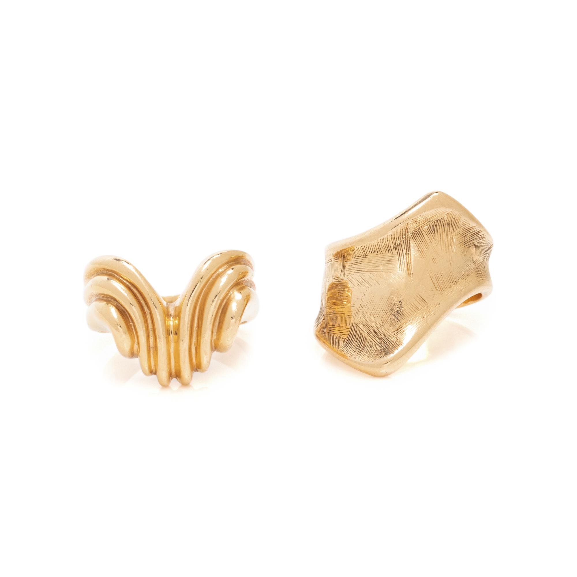 COLLECTION OF YELLOW GOLD RINGS