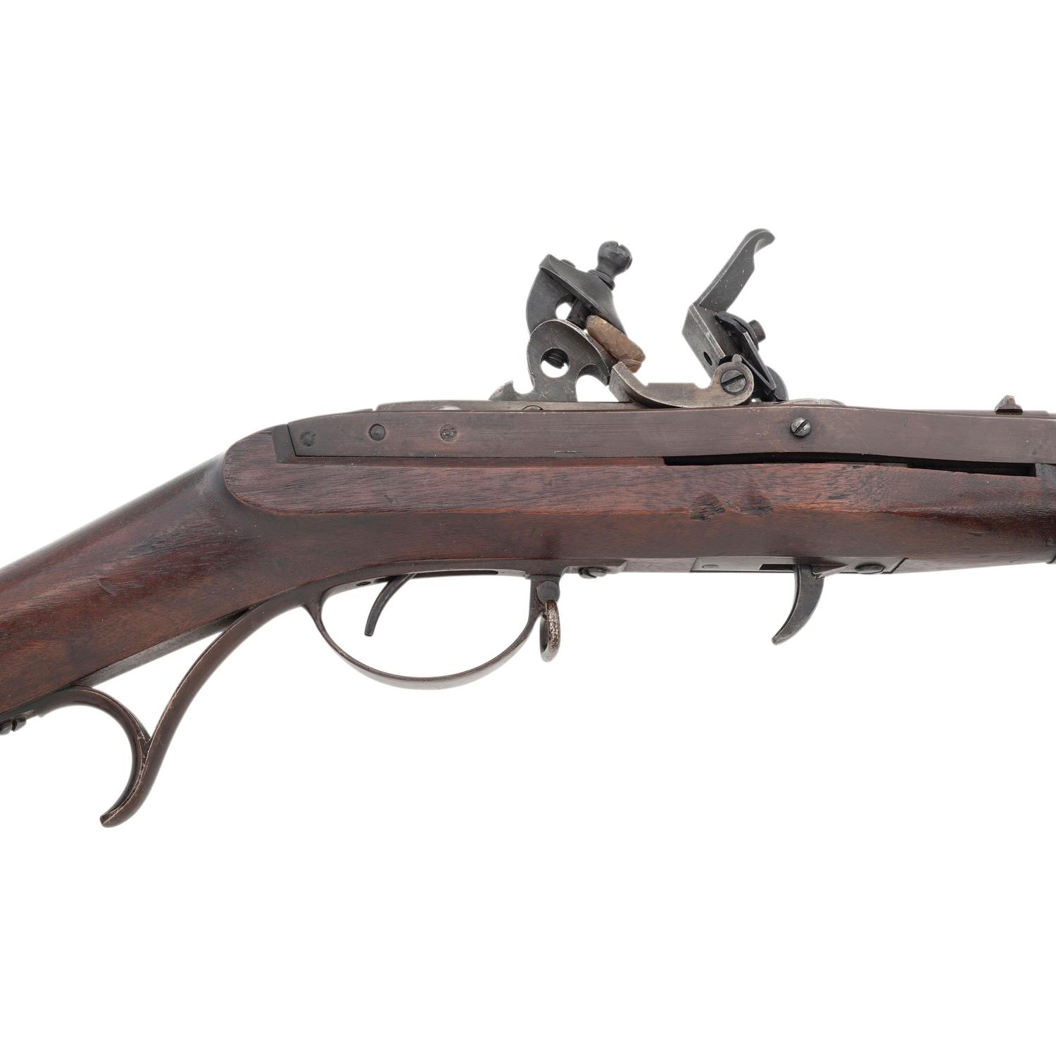 1837 Dated US Model 1819 2nd Production Type Hall Flintlock Rifle Rifle