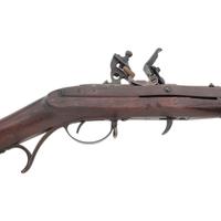 1837 Dated US Model 1819 2nd Production Type Hall Flintlock Rifle Rifle