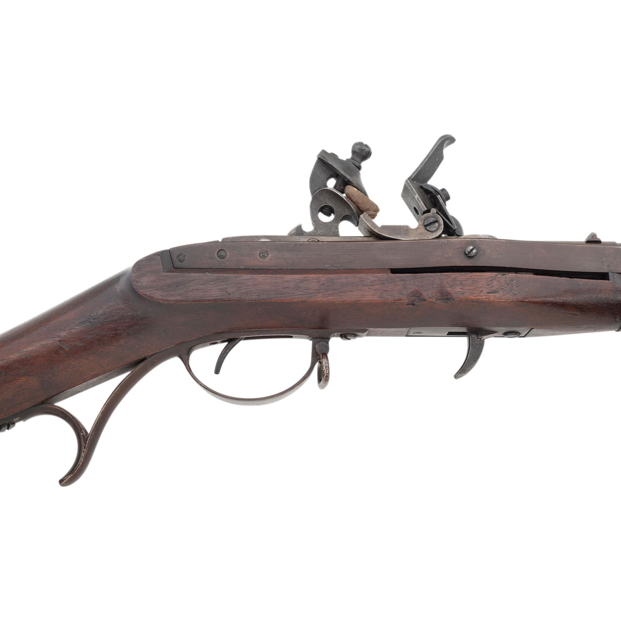 1837 Dated US Model 1819 2nd Production Type Hall Flintlock Rifle Rifle