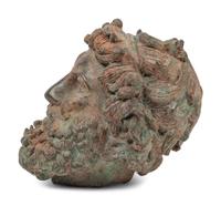 A Classical Style Bronze Head of Zeus, After the Antique