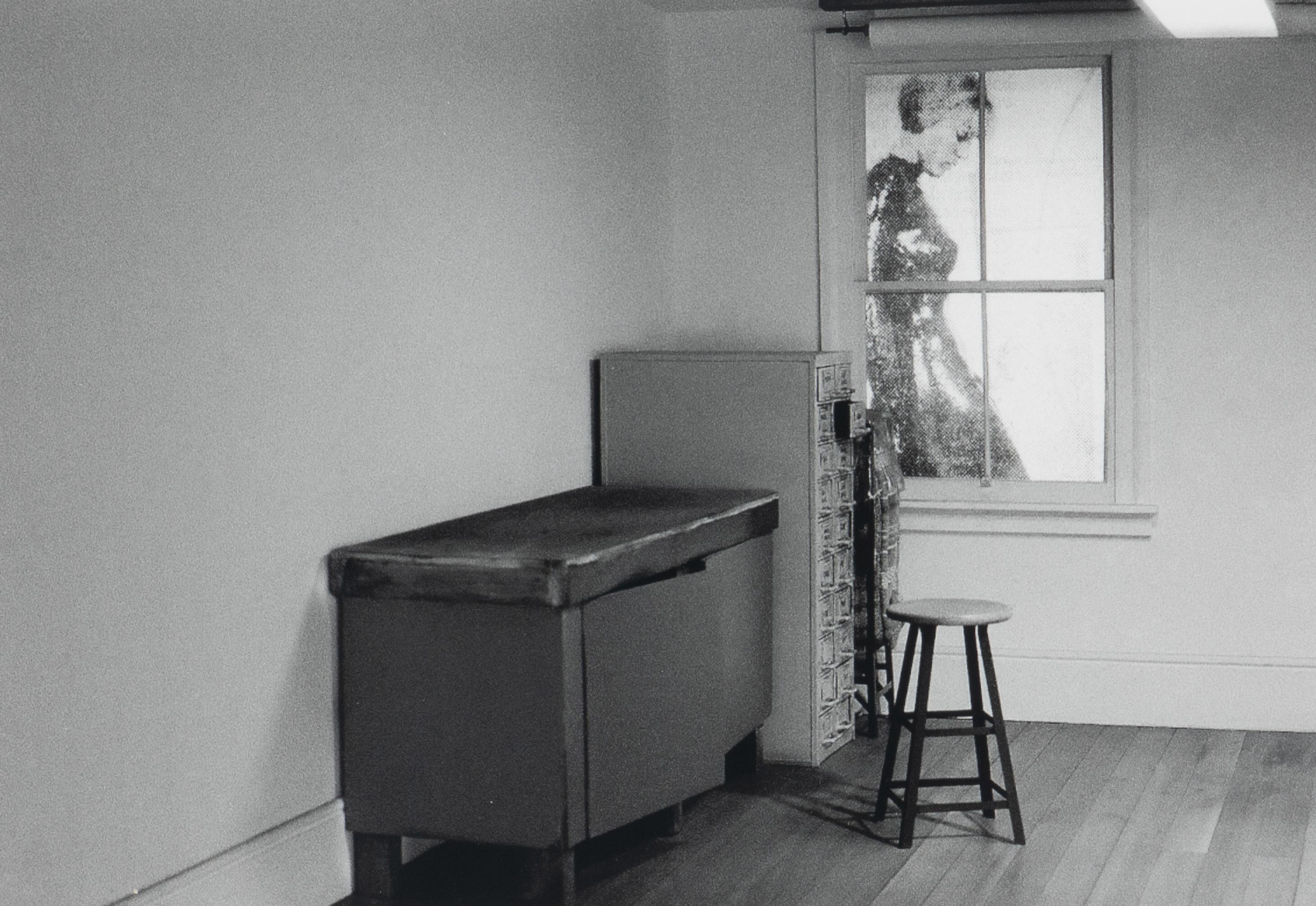 Four works from Studio Projections, 1979 (Number 17, Car Crash; Number 22, Beauty Treatment; Number A1, Village ; and Number A3, Dust Storm); printed 2013