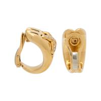 CHAUMET, YELLOW GOLD AND DIAMOND 'LIENS' EARRINGS