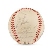 A 1964 Chicago Cubs Team Signed Autograph Baseball