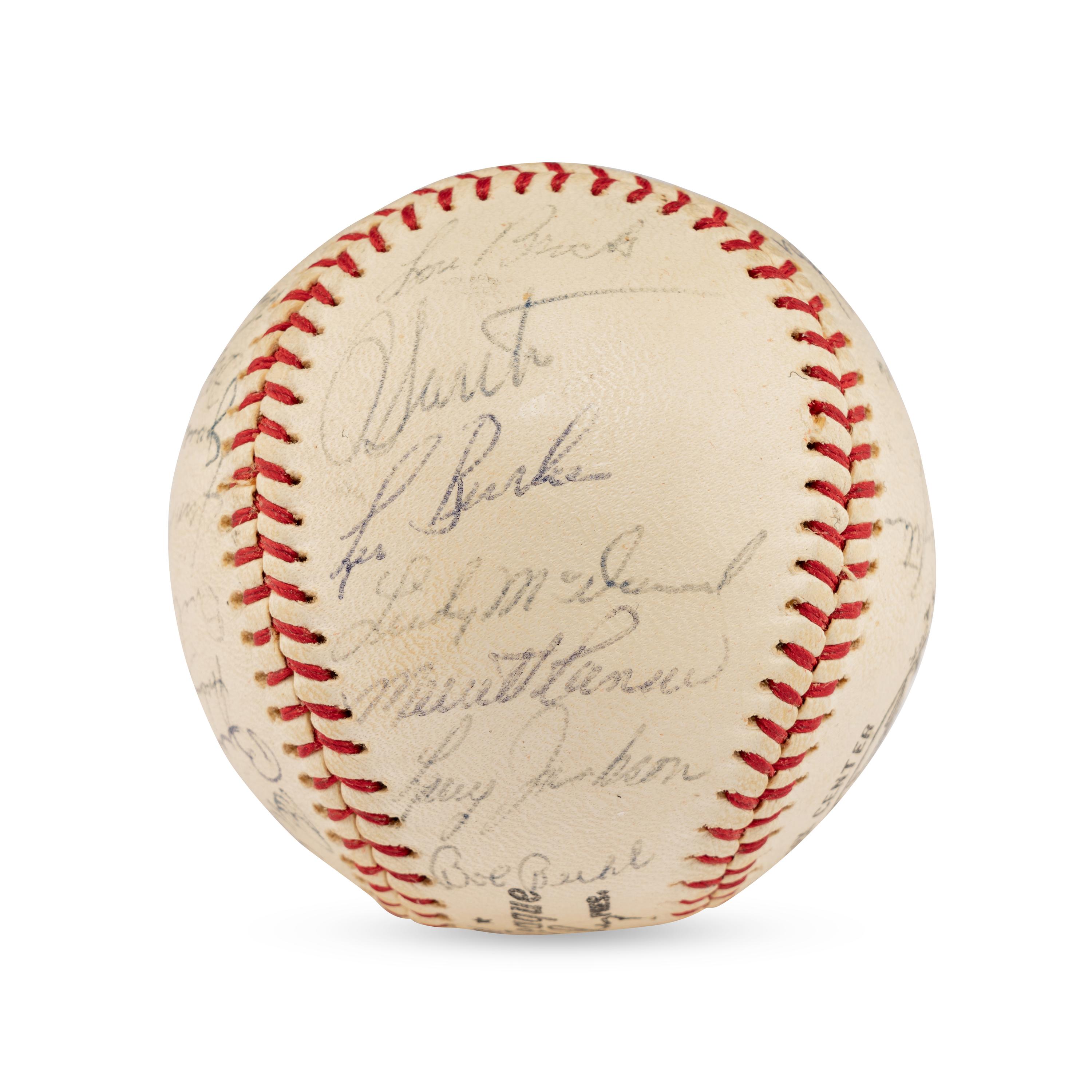 A 1964 Chicago Cubs Team Signed Autograph Baseball