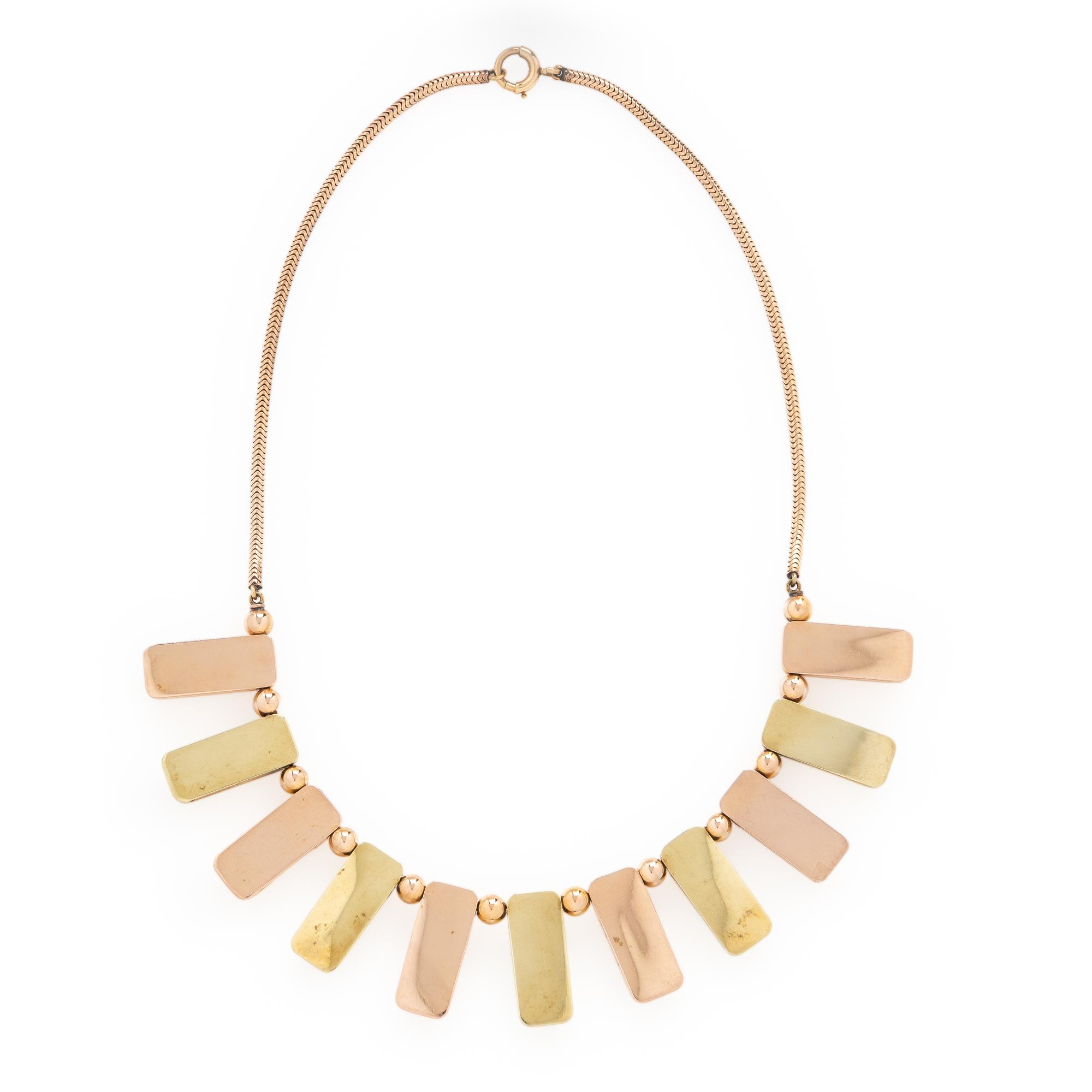 Bicolor Gold Necklace