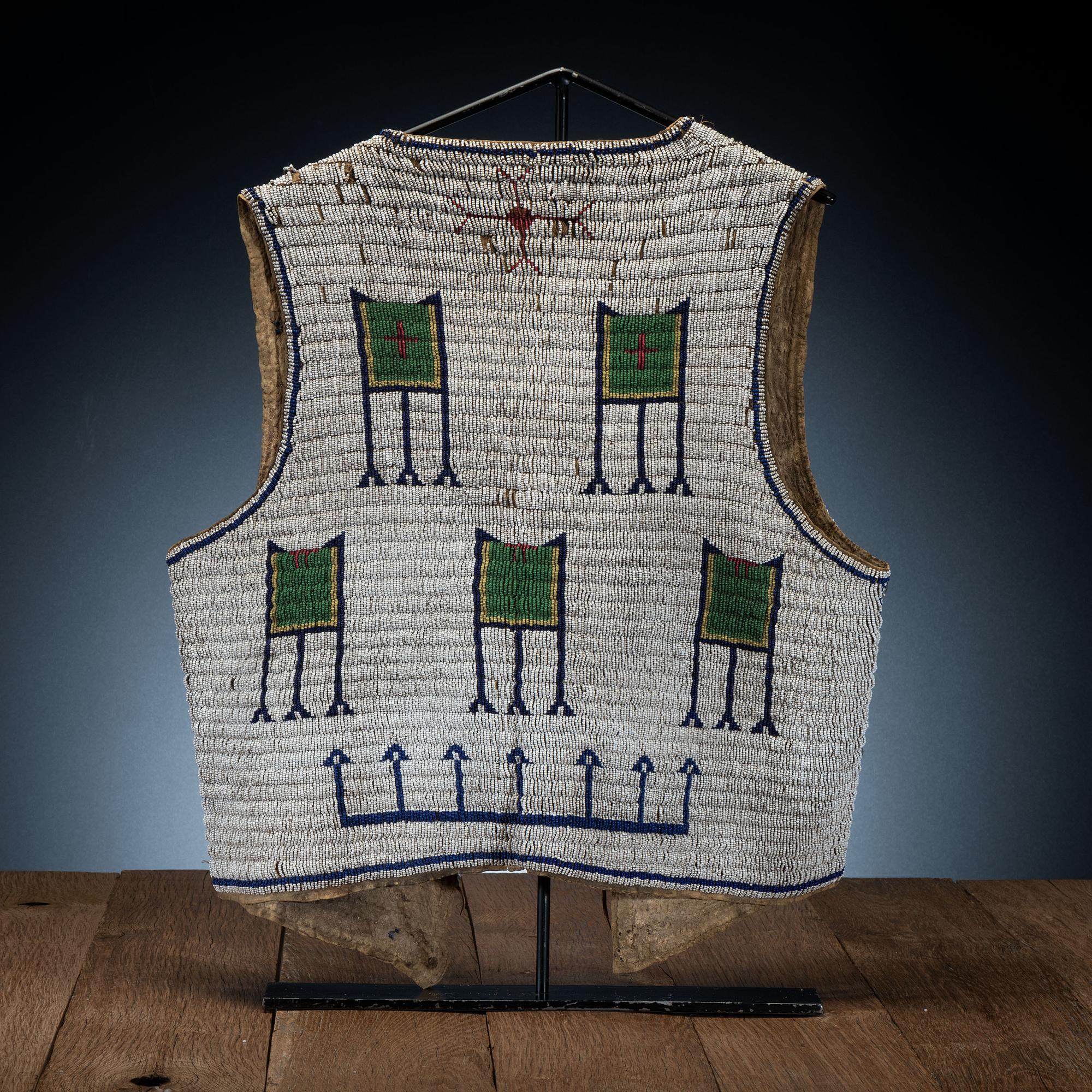 Sioux Beaded Hide Vest