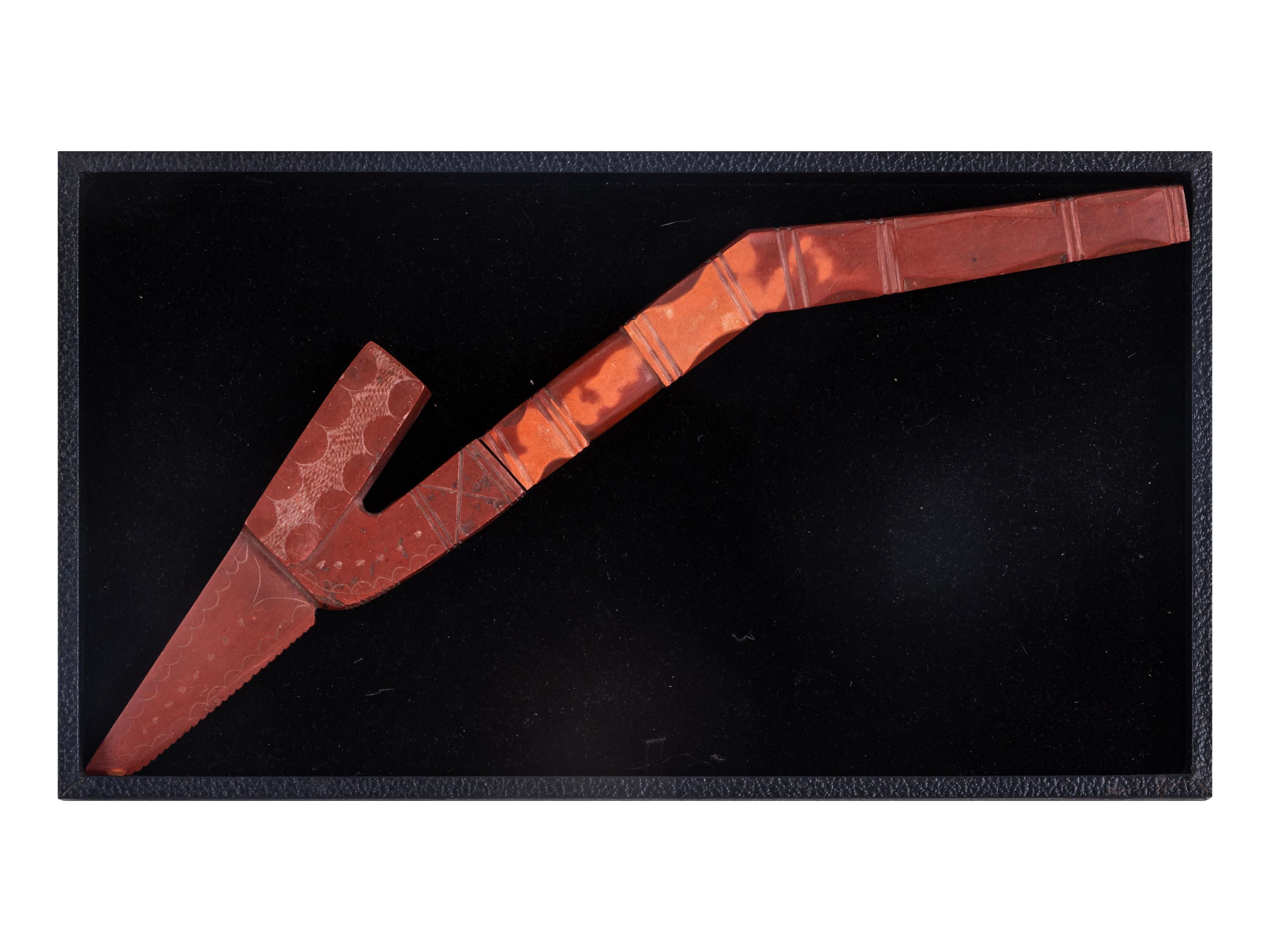 Western Great Lakes Carved Catlinite Pipe