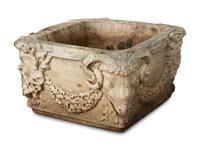 A Cast Stone Planter