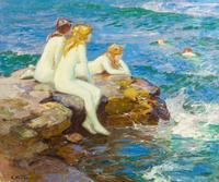 Edward Henry Potthast, (American, 1857-1927), The Bathers