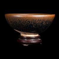 A Chinese Jian -Style 'Oil-Spot' Tea Bowl, Song Dynasty 宋 黑釉油滴碗