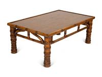 A Low Bamboo Coffee Table